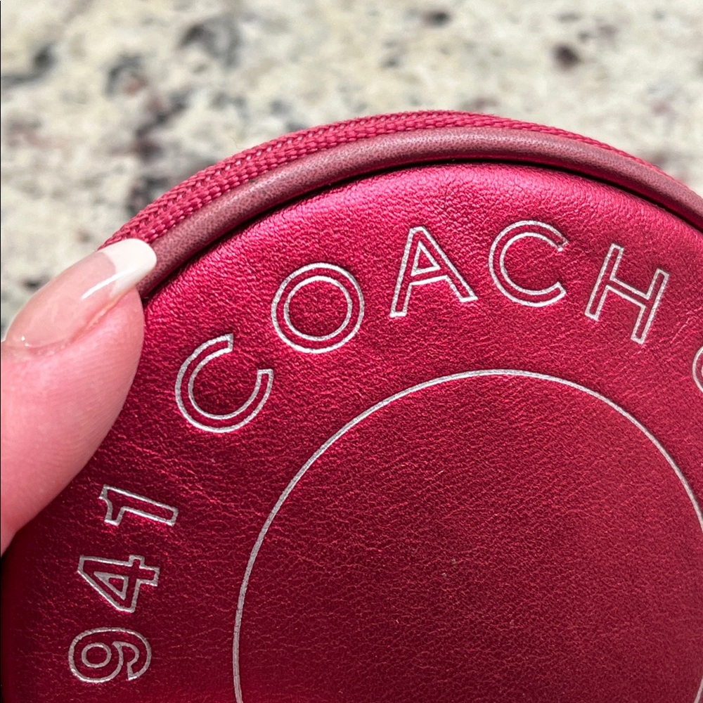 Coach 1941 Metallic Raspberry Coin Purse EUC - Picture 11 of 11